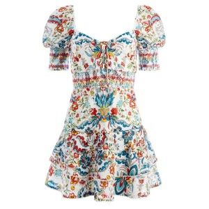 NWT Alice & Olivia floral mini dress. Size 8.